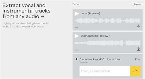Split 3 Songs for Free with New LALAL.AI Package.